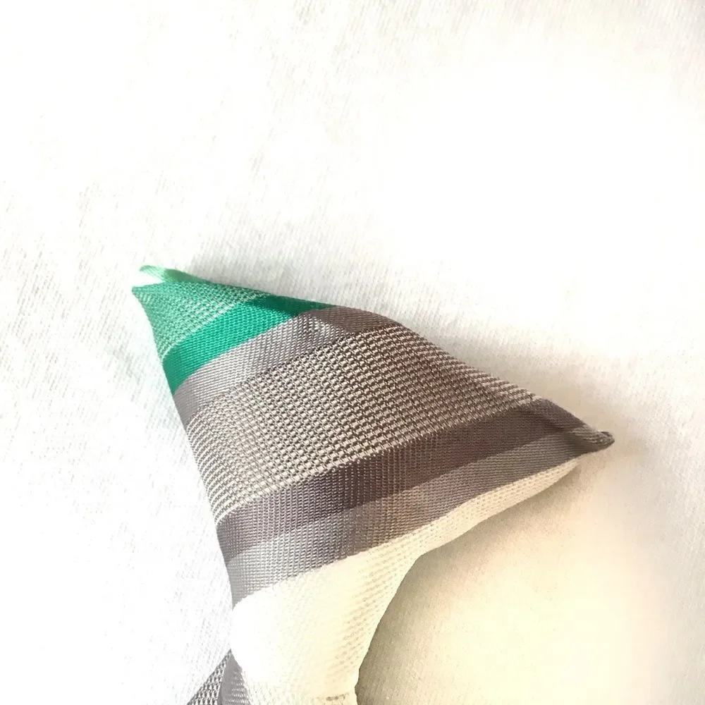 Striped Polyester Clip On Tie